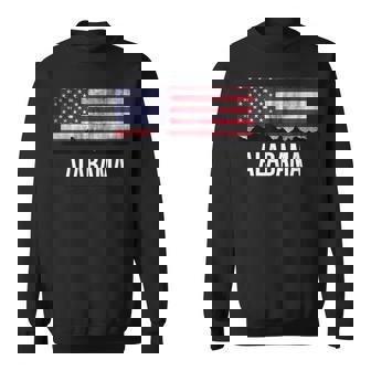 Alabama Usa Flag Sweatshirt - Monsterry