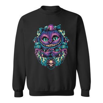 Alice In Wonderland Cheshire Cat All Mad Here Sweatshirt - Geschenkecke