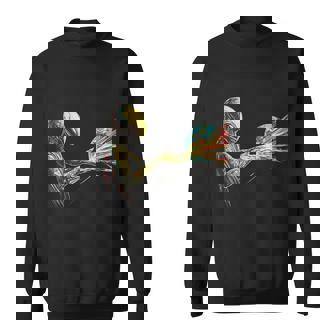 Alien Influencing Earth With Cosmic Energy Sweatshirt - Monsterry