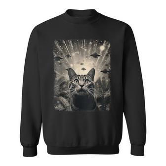 Alien Ufo Selfie Cat Sweatshirt - Geschenkecke