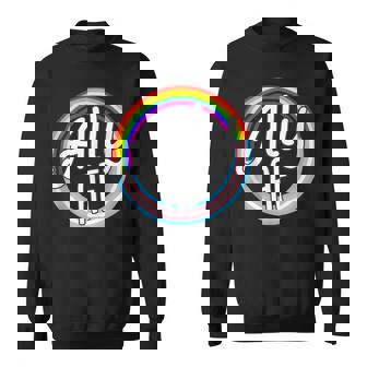 Ally Af Trans Flag Love Equality Lgbt Pride Flag Love Gay Sweatshirt - Monsterry