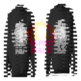 Alpha Male Cute Kitty Cat Oddly Specific Dank Meme Sweatshirt - Monsterry