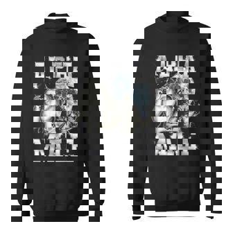 Alpha Male Wolf Y2k Meme Ironic Brainrot Sweatshirt - Thegiftio UK
