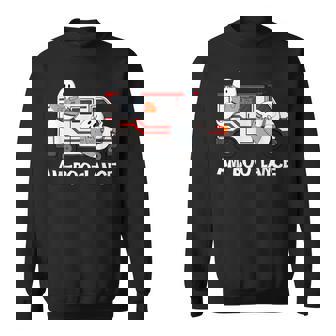 Amboolance Emt Paramedic Ems Ambulance Ghost Halloween Sweatshirt - Seseable