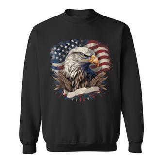 American Fan American Flag And Eagle Usa Sweatshirt - Geschenkecke