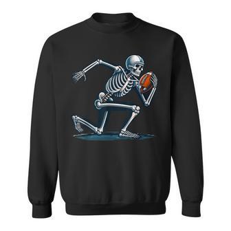 American Football Skeleton Boys Football Fan Halloween Sweatshirt - Thegiftio UK