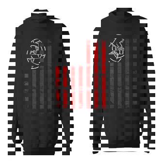 American Satanic Flag Make America Satanic Baphomet Satan Sweatshirt - Monsterry