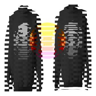 Amoureux De Baseball Rétro Coucher De Soleil Joueur De Balle Coach Boy Sweater e - Cadeauxyz
