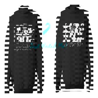 I Can & I Will Beat Cervical Cancer Warrior Just Watch Me Sweatshirt - Monsterry