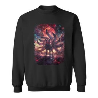 Anime Kitsune Nine Tail Fox Manga Otaku Style Sweatshirt - Geschenkecke