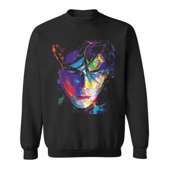 Anime Manga Motiv Scribble Illustration Anime Sweatshirt - Geschenkecke