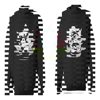 Aromatherapy Yoga Cute Meditating Skunk Sweatshirt - Monsterry