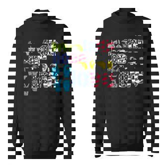 Asl American Sign Language 4Th Of July Faith Hope Love Sweatshirt - Monsterry