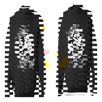 Atheist Satan Cute Baphomet Goat Whistling Old Cartoon Premium Sweatshirt - Monsterry