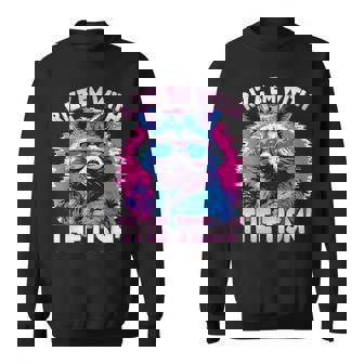 Autism Rizz Em With The Tism Meme Autistic Opossum Sweatshirt - Thegiftio UK