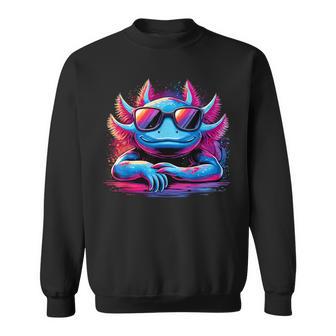 Axolotl Colorful Anime Cute Kawaii Axolotl Sweatshirt - Thegiftio UK