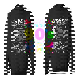 Back To 90'S 1990S Vintage Retro Nineties Costume Party Sweatshirt - Thegiftio UK