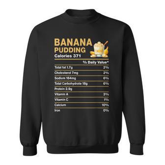 Banana Pudding Nutritional Facts Thanksgiving Christmas Sweatshirt - Thegiftio UK