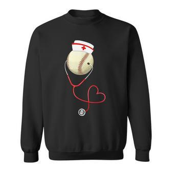 Baseball Nursing For Nurse's Day Sports Medical Lover Sweatshirt - Monsterry UK