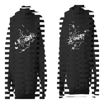 Bass Guitar Player Music Guitarist Musician Rock Sweatshirt - Thegiftio UK