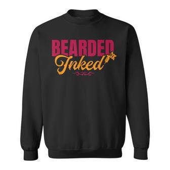 Bearded Inked Tattooist Ink Artist Tattoo Shop Sweatshirt - Monsterry