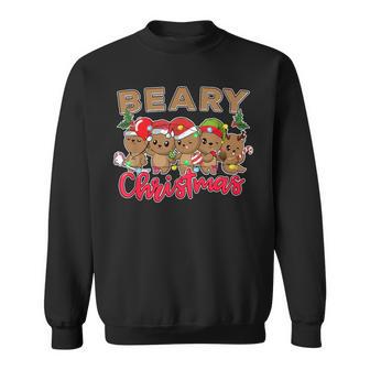 Beary Merry Christmas For Teddy Bear Lovers Xmas Bear Sweatshirt - Monsterry