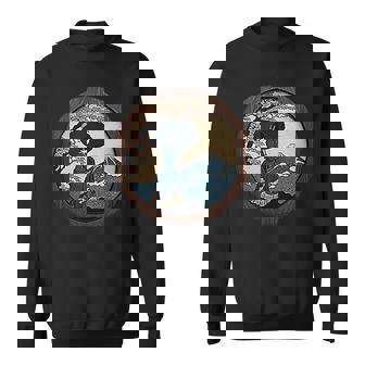 Beauty Japanese History Traditional Castle Cherry Blossoms Sweatshirt - Monsterry