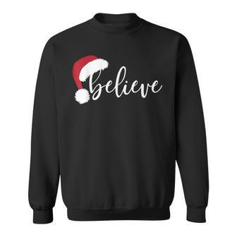 Believe Train North Pole Polar Express All Abroad Christmas Sweatshirt - Thegiftio UK
