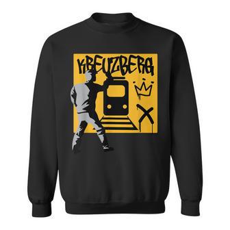 Berlin Kreuzberg Friedrichshain District Graffiti Crown U-Bahn Sweatshirt - Geschenkecke