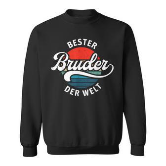 Bester Bruder Der Welt Retrointage Saying Brudi Sweatshirt - Seseable