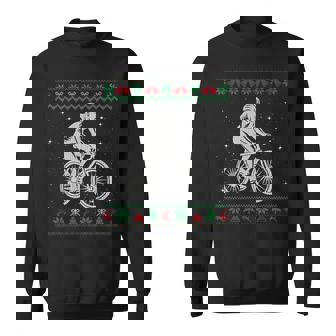Bicycle Ugly Christmas Sweater Ride Bike Cyclist Sweatshirt - Monsterry