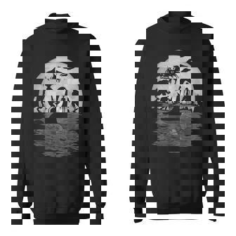 Bigfoot Loch Ness Monster Mothman And Aliens Cryptid Sweatshirt - Thegiftio UK