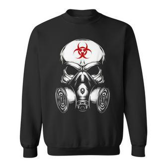 Biohazard Gas Mask Skull Sweatshirt - Geschenkecke