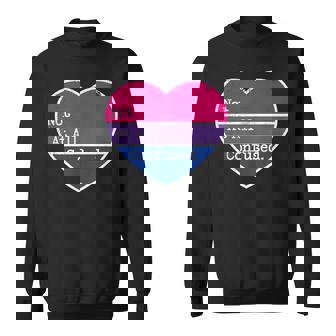 Bisexual Pride Not Confused Bi Pride Bi Colors Heart Felpa - Novitaregali
