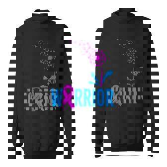 Blue Pink Awareness Ribbon Support Stillbirth Warrior Sweatshirt - Monsterry