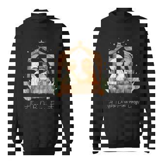 Boho Nativity Scene Let There Be Peace On Earth Christmas Sweatshirt - Monsterry