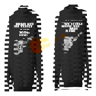Born To Finger A Minor Guitar Sweatshirt | Seseable UK