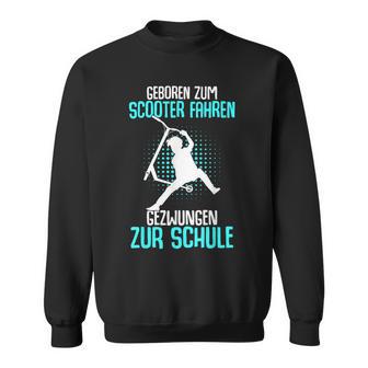 Boys & Children's With 'Geboren Zum Scooter Fahren' Motif Sweatshirt - Geschenkecke