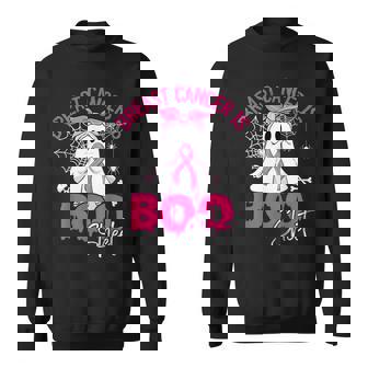 Breast Cancer Is Ghost Sheet Pink Breast Cancer Awareness Sweatshirt | Mazezy