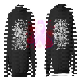 Breast Cancer Warrior Breast Cancer Awareness Support Squad Sweatshirt - Monsterry