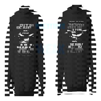 Breathing Is For The Weak Competition Swimmer Sweatshirt - Monsterry