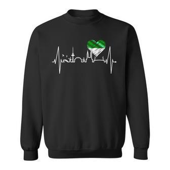 Bremen Skyline Bremer Herzschlag Fan Herz Ich Liebe Bremen Sweatshirt - Geschenkecke