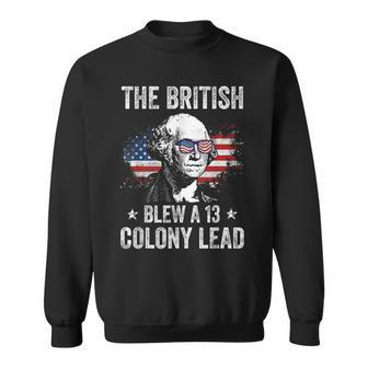 The British Blew A 13 Colony Lead George Washington Sweatshirt - Monsterry DE