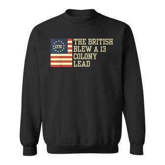 The British Blew A 13 Thirn Colony Lead 4Th Of July Sweatshirt - Monsterry
