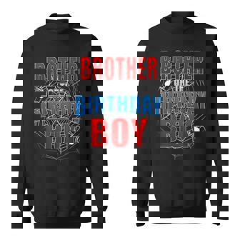 Brother Of The Birthday Boy Costume Spider Web Spider Lover Sweatshirt - Thegiftio UK