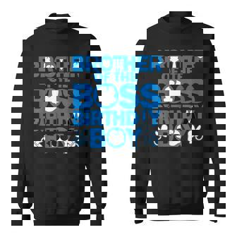 Brother Of The Boss Birthday Boy Baby Family Decorations Sweatshirt - Seseable