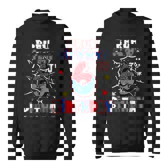 Bruh It's My 6Th Birthday Spider Web 6 Year Old Birthday Boy Sweatshirt - Thegiftio UK