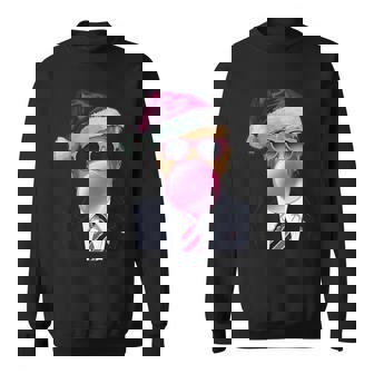 Bubblegum Trump Blowing Bubble Gum Christmas Pink Trump Sweatshirt - Monsterry