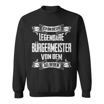 Bürgermeister Legend intage Slogan S Sweatshirt - Seseable