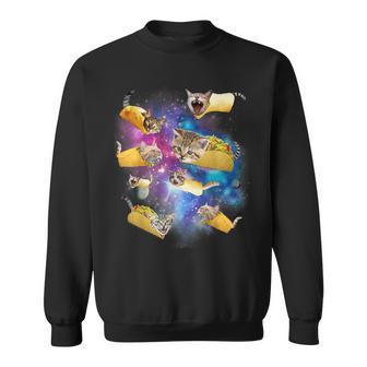 Burrito Pizza And Taco Cat In Space Tacocat Idea Sweatshirt - Geschenkecke